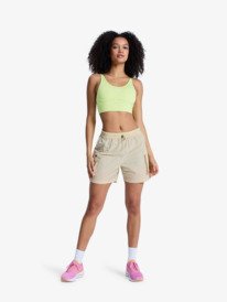 3 Heart Into It Attitude - Reggiseno sportivo da Donna Green ERJKT04326 Roxy