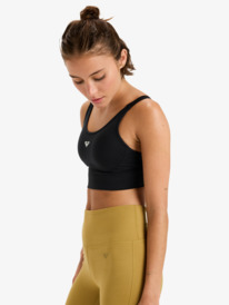 1 Heart Into It Attitude - Sport Bra for Women Black ERJKT04326 Roxy