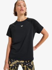 1 Move Free Mesh - Technical T-Shirt for Women Black ERJKT04327 Roxy
