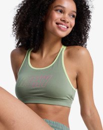 5 Everyday Flow - Sport-BH f&uuml;r Frauen Gr&uuml;n ERJKT04337 Roxy