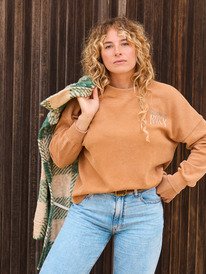 0 East side Midweight - Parte de cima de manga comprida para Mulher Marrom ERJKT04357 Roxy