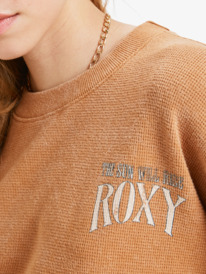 2 East side Midweight - Long Sleeve Top for Women Brown ERJKT04357 Roxy