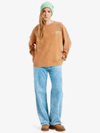 4 East side Midweight - Long Sleeve Top for Women Brown ERJKT04357 Roxy