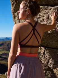 1 Heart Into It - Brassière de sport pour Femme Rouge ERJKT04359 Roxy