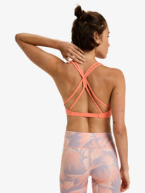 4 Heart Into It - Sports Bra for Women Orange ERJKT04359 Roxy