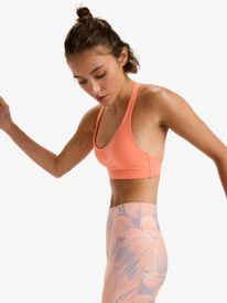 2 Heart Into It - Sports Bra for Women Orange ERJKT04359 Roxy