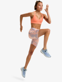 3 Heart Into It - Sports Bra for Women Orange ERJKT04359 Roxy