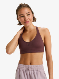 3 Heart Into It - Brassière de sport pour Femme Rouge ERJKT04359 Roxy