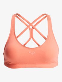 0 Heart Into It - Sports Bra for Women Orange ERJKT04359 Roxy