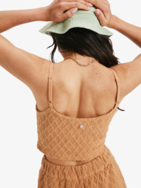 5 Ocean Sounds - Crochet Bralette for Women Brown ERJKT04360 Roxy