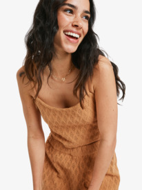1 Ocean Sounds - Crochet Bralette for Women Brown ERJKT04360 Roxy