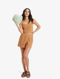 4 Ocean Sounds - Crochet Bralette for Women Brown ERJKT04360 Roxy
