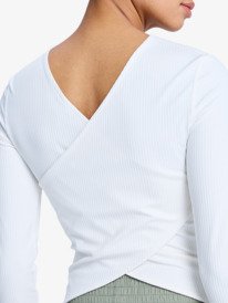 5 Rise & Vibe - Haut de sport manches longues pour Femme Blanc ERJKT04364 Roxy
