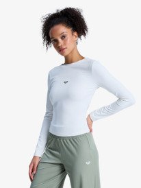 1 Rise & Vibe - Haut de sport manches longues pour Femme Blanc ERJKT04364 Roxy