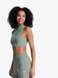 1 Rise & Vibe - D&eacute;bardeur de sport court pour Femme Vert ERJKT04366 Roxy