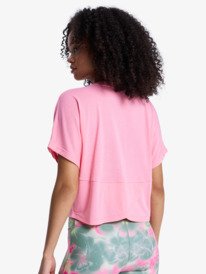 5 Everyday Flow - Short Sleeve Technical T-Shirt for Women Pink ERJKT04367 Roxy