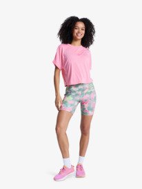 4 Everyday Flow - Short Sleeve Technical T-Shirt for Women Pink ERJKT04367 Roxy