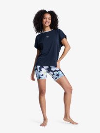 3 Move Free 2 - Short Sleeve Workout Top for Women Black ERJKT04377 Roxy