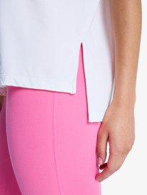 2 Move Free 2 - Short Sleeve Workout Top for Women White ERJKT04377 Roxy