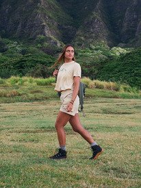 0 Boundless Spirit 3 - Technical Short Sleeve T-Shirt for Women Beige ERJKT04378 Roxy