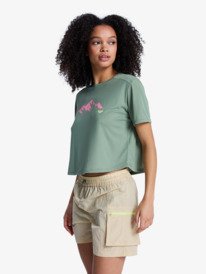1 Boundless Spirit 3 - Technical Short Sleeve T-Shirt for Women Green ERJKT04378 Roxy