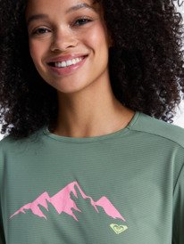 2 Boundless Spirit 3 - Technical Short Sleeve T-Shirt for Women Green ERJKT04378 Roxy