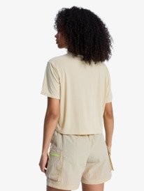 4 Boundless Spirit 3 - Technical Short Sleeve T-Shirt for Women Beige ERJKT04378 Roxy