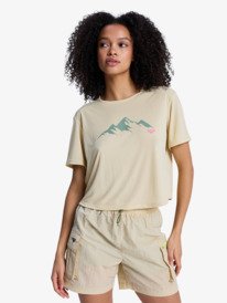 0 Boundless Spirit 3 - Technical Short Sleeve T-Shirt for Women Beige ERJKT04378 Roxy