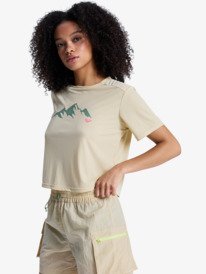 1 Boundless Spirit 3 - Technical Short Sleeve T-Shirt for Women Beige ERJKT04378 Roxy