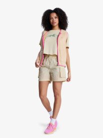 3 Boundless Spirit 3 - Technical Short Sleeve T-Shirt for Women Beige ERJKT04378 Roxy
