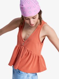 1 New Serenity - Tank top with ruffles for Women Pink ERJKT04387 Roxy