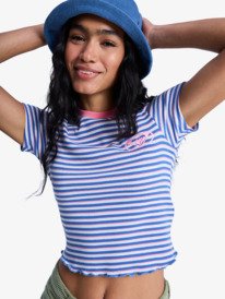 0 Bright Lights - T-Shirt ajusté pour Femme Blanc ERJKT04395 Roxy