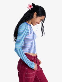 1 Highlite Season - Haut ajusté à manches longues pour Femme Blanc ERJKT04396 Roxy