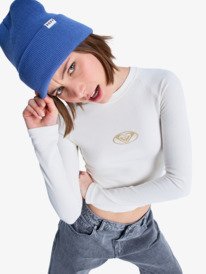 5 Basecamp - T-shirt manches longues pour Femme Blanc ERJKT04397 Roxy