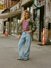 2 Daylight Dancer - Lang&auml;rmliges Oberteil aus Frottee f&uuml;r Frauen Violett ERJKT04403 Roxy