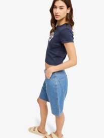 1 Sea You Later - T-Shirt ajust&eacute; pour Femme Bleu ERJKT04405 Roxy