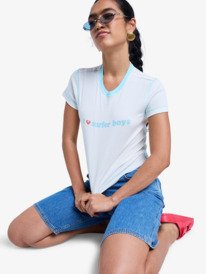 4 Sea You Later - T-Shirt ajust&eacute; pour Femme Vert ERJKT04405 Roxy