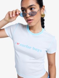 0 Sea You Later - T-Shirt ajust&eacute; pour Femme Vert ERJKT04405 Roxy