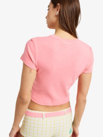 4 Sea You Later - T-Shirt ajust&eacute; pour Femme Rose ERJKT04405 Roxy