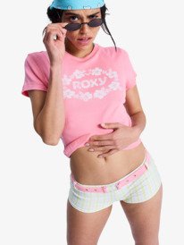 0 Sea You Later - T-Shirt ajust&eacute; pour Femme Rose ERJKT04405 Roxy