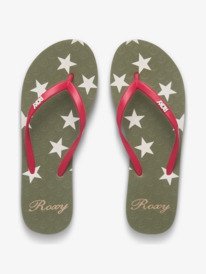 3 New Viva Printed Green ERJL100087 Roxy