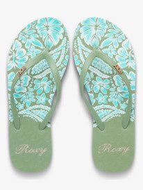3 New Viva Printed - Flip-flops for Women Green ERJL100087 Roxy