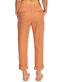 4 On The Seashore - Cargo Pants for Women Brown ERJNP03294 Roxy