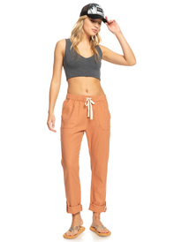 3 On The Seashore - Cargo Pants for Women Brown ERJNP03294 Roxy