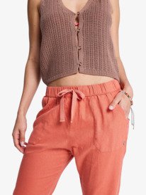 2 On The Seashore - Cargo Pants for Women Pink ERJNP03294 Roxy