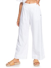 5 By The Ocean - Cropped Cotton Trousers for Women  ERJNP03438 Roxy