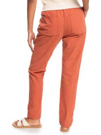 5 Slow Swell Canvas - Relaxed Canvas Trousers for Women Brown ERJNP03467 Roxy