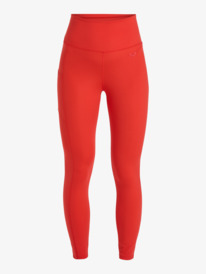 8 Heart Into It Ankle - Technical Leggings for Women Red ERJNP03488 Roxy