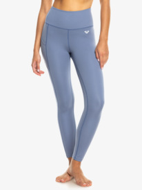 0 Heart Into It Ankle - Technische Legging voor Dames Blue ERJNP03488 Roxy