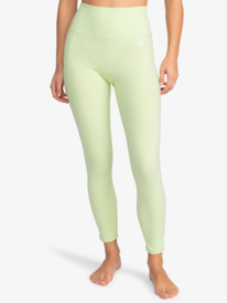 0 Heart Into It Ankle - Technical Leggings for Women Green ERJNP03488 Roxy